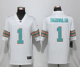 Nike Miami Dolphins 1 Tagovailoa White 2nd Alternate Vapor Untouchable Limited Jersey,baseball caps,new era cap wholesale,wholesale hats